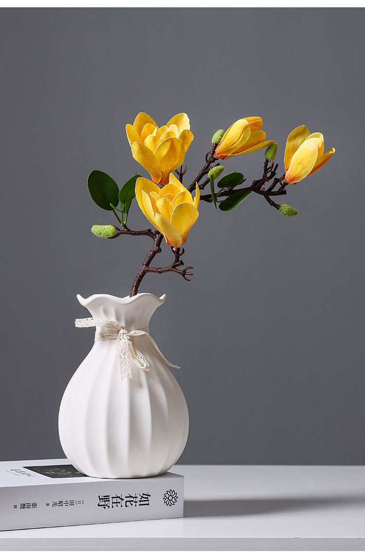 2025 Fresh and elegant Ceramic Vase, creative, fashionable, simple and modern living room, dining table, TV cabinet, dried flower arrangement and flower vase pic 6