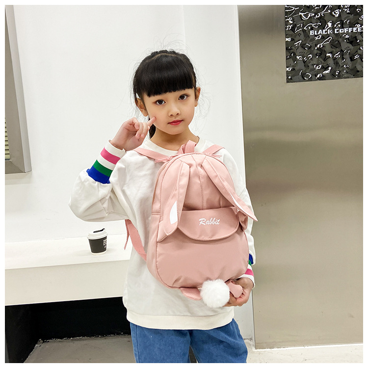 卡通可爱儿童双肩包幼儿园小孩轻便小背包3-6岁儿童帆布出行包潮详情11