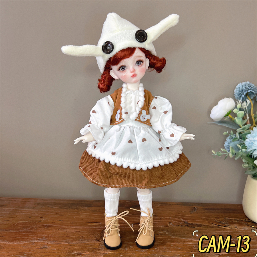 6分BJD玩偶换装衣服30厘米洋娃娃衣服森系可爱卡通洛丽塔裙子详情13