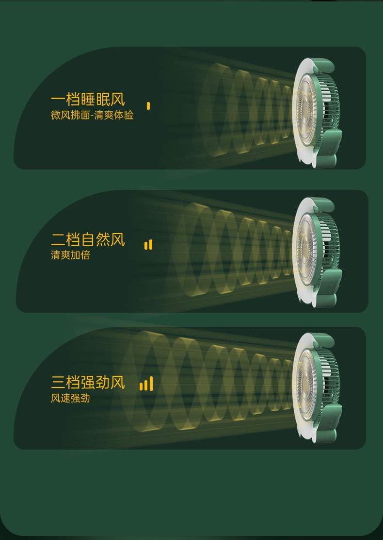 Cross-border Internet celebrity color marquee, desktop fan, USB charging table fan, home, dormitory and office air circulation fan pic 24