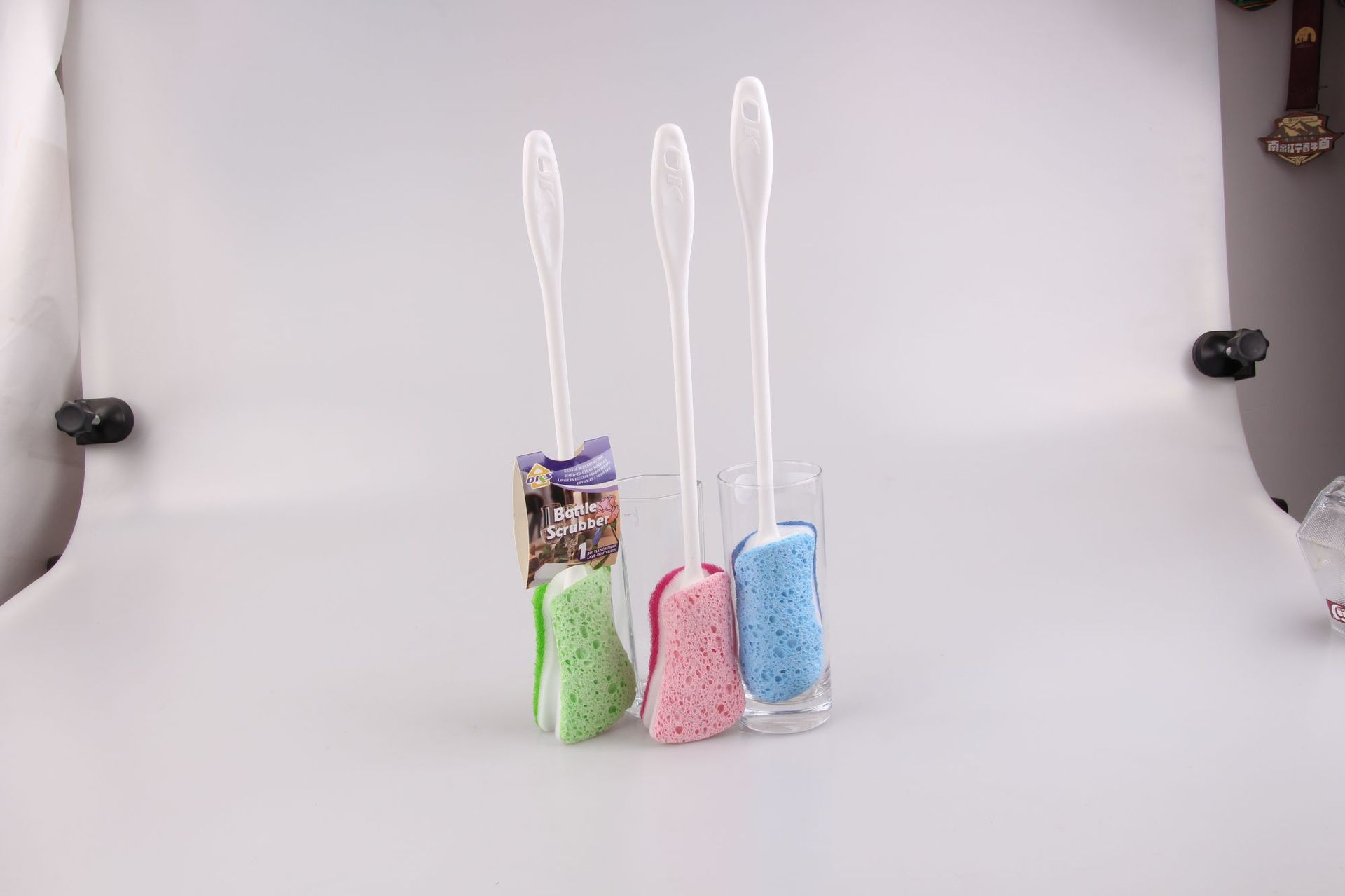 厂家批发木桨绵锅刷杯刷双面洗碗海绵擦清洁海绵块浴缸刷钢丝球O详情7