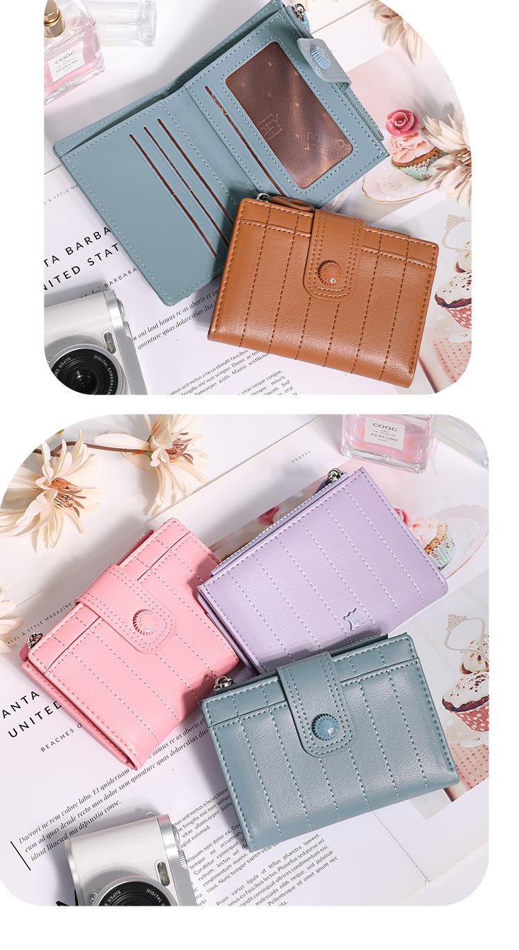 跨境新款钱包大容量超薄小卡包多卡位日系小巧精致超纤小钱包女详情14
