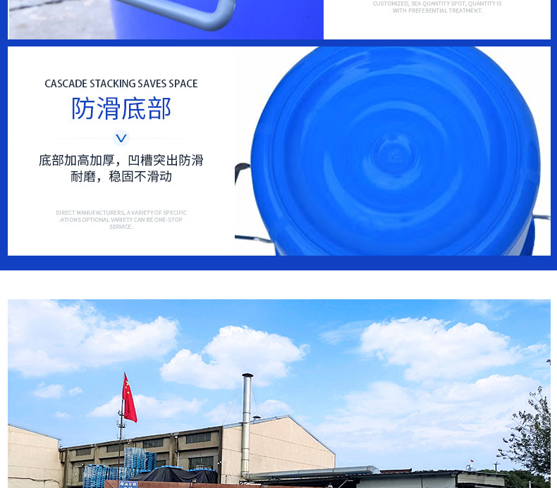 Thickened large iron-handled plastic round bucket with lid, food-grade household storage, fermentation water bucket, pickled vegetable storage plastic bucket pic 19