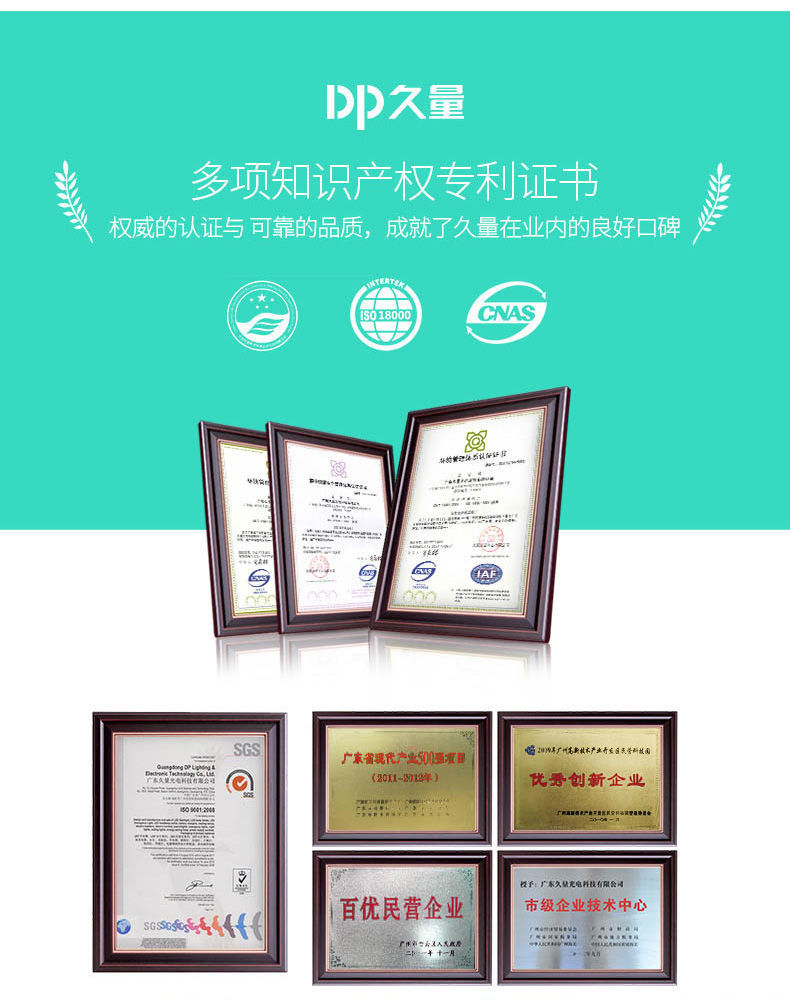 久量球泡灯LED大功率灯泡E27大螺口节能灯白光无频闪家用节能灯泡详情15