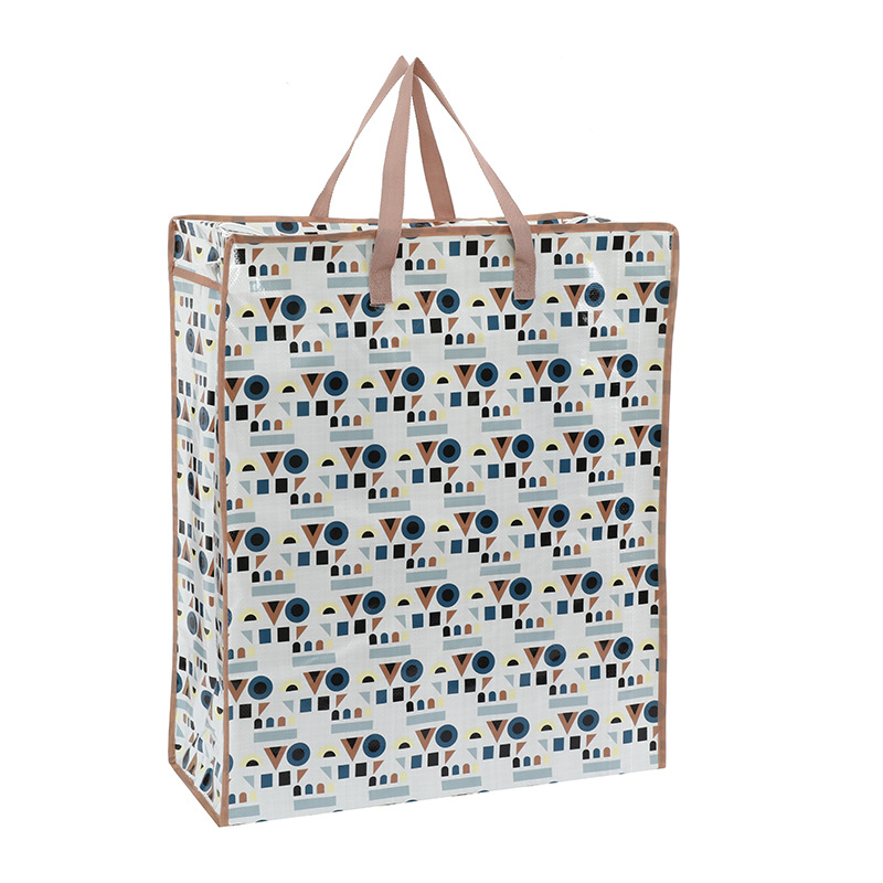 厂家批发衣物收纳袋防水防潮编织袋家用棉被衣服收纳手提打包袋详情15