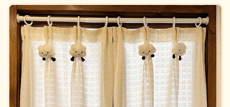 法式纱帘飘窗窗帘小窗户短款半帘遮挡咖啡厅厨房隔断门帘柜子遮丑详情26