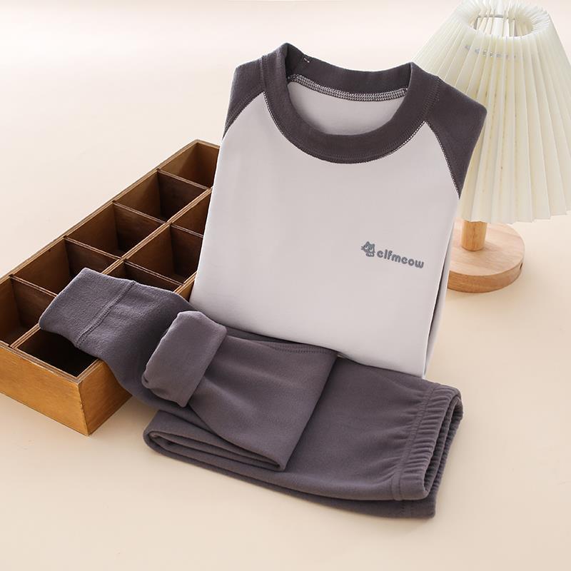 线衣线裤保暖内衣套装2024儿童宝宝秋衣秋裤打底新款德绒睡衣女童详情5