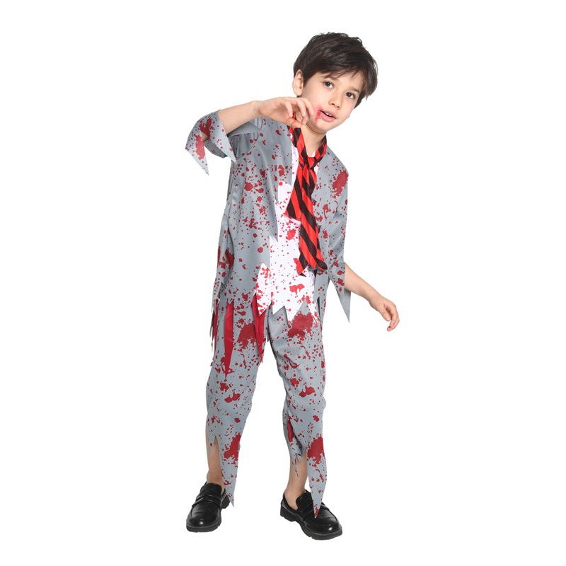 万圣节化妆舞会COS男生僵尸学生男士恐怖衣服僵尸学生服装B-0296详情3