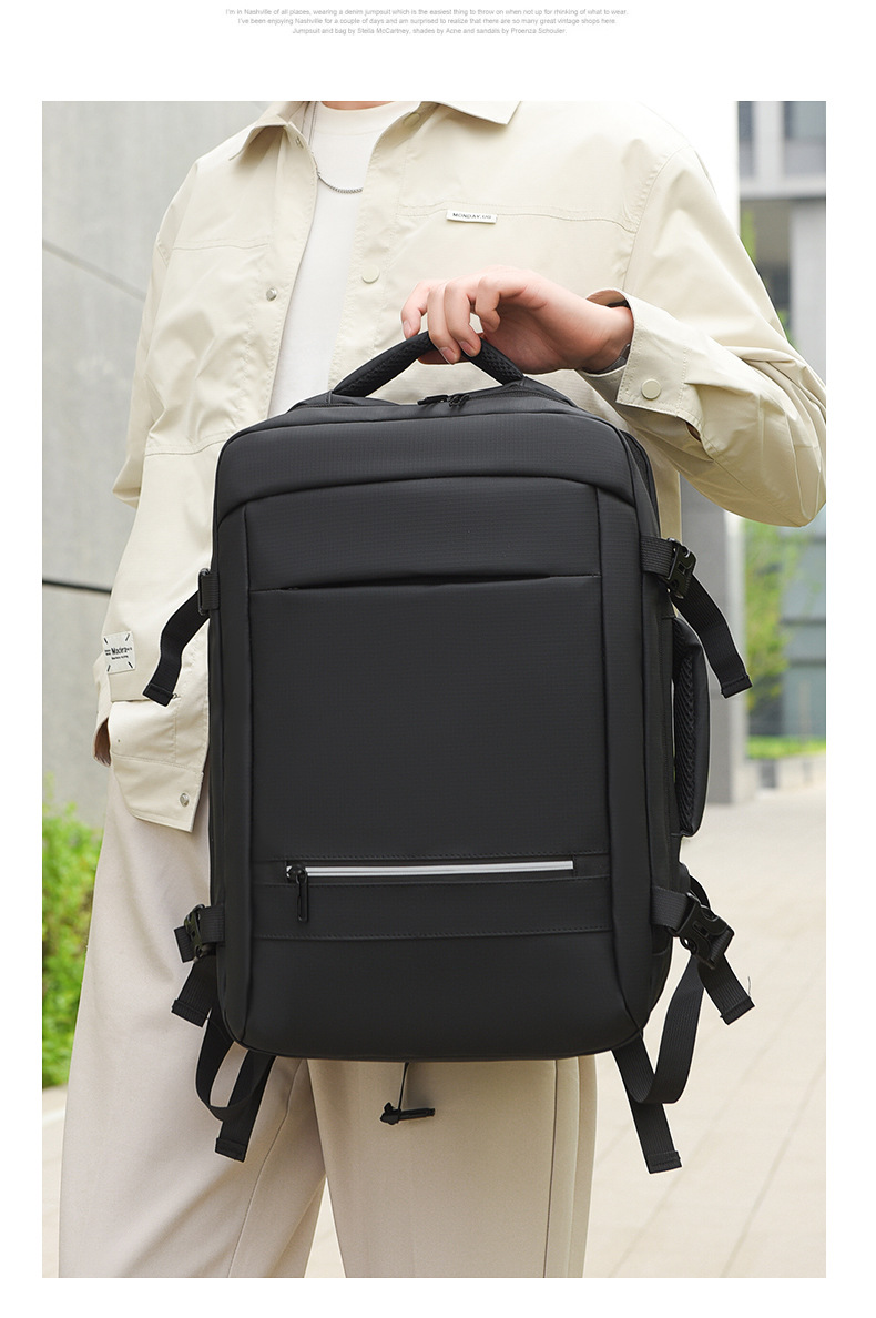 The new business backpack for men with a high-end feel, large-capacity water-resistant computer backpack, and multi-functional student backpacks are trendy pic 29