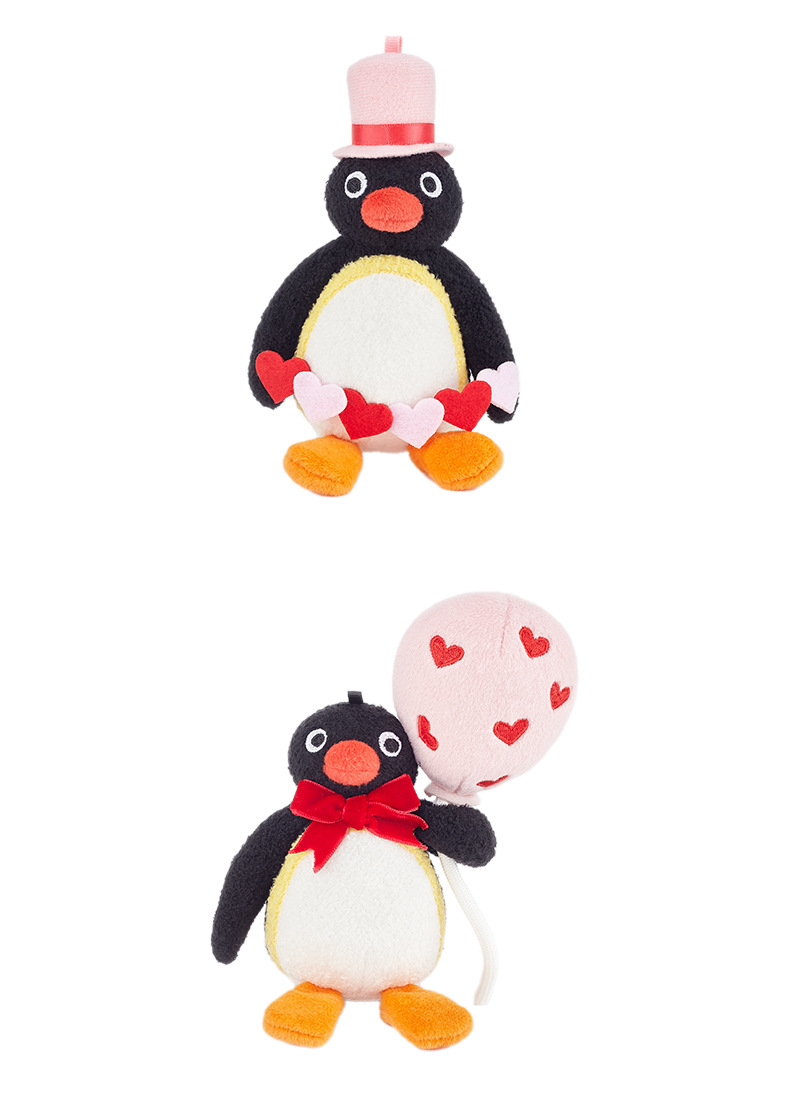 Genuine pingu Heart-Fluttering Confession Series of little penguin plush toy figurines, holiday gifts, key and clasp pic 7