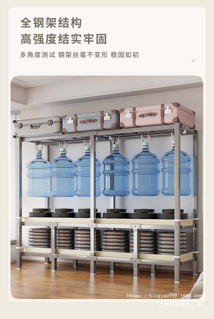 不锈钢折叠衣柜免安装简易布衣柜家用卧室出租房收纳衣橱钢架结实详情8