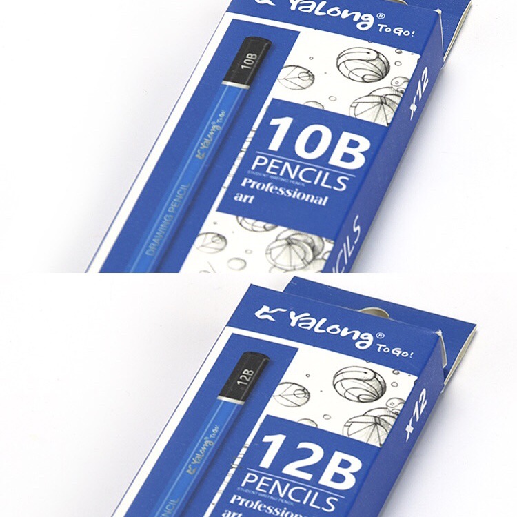 Yalong Cross-border Professional Wholesale Art student full set of pencils, blue matte finish drawing pencils pic 9