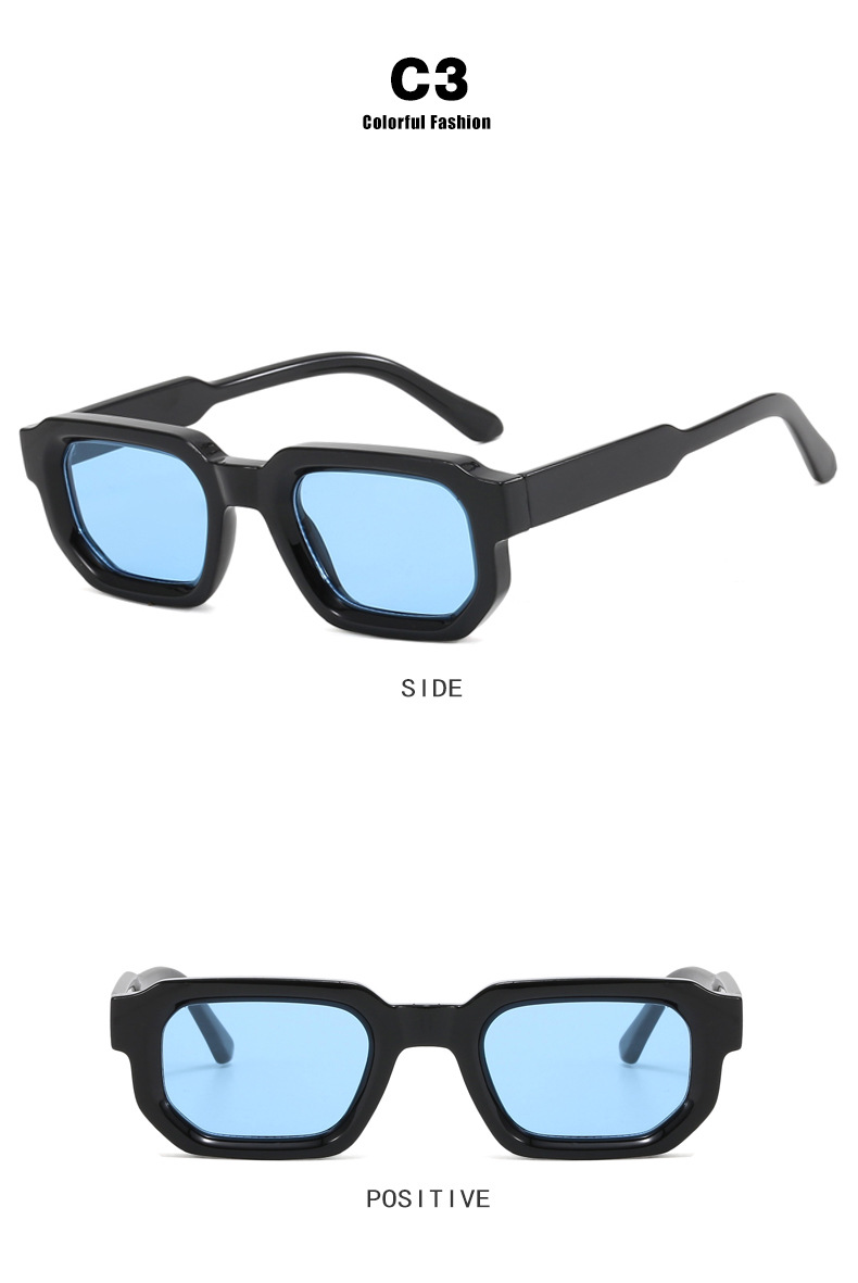 方形小框太阳镜欧美复古2024新款简约高级感时尚墨镜女士太阳眼镜详情11