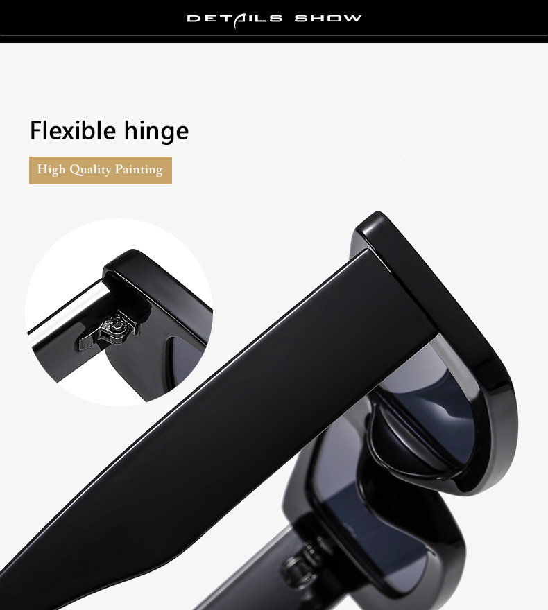 Square narrow-framed sunglasses for women with a high-end feel, new Instagram trendy sunglasses, millennium hot girl photo glasses, cross-border pic 6