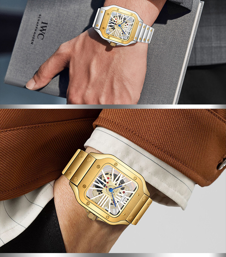 愛彼思諾 2026 鏤空新款男士手表30 米生活防水不銹鋼精品手表詳情10