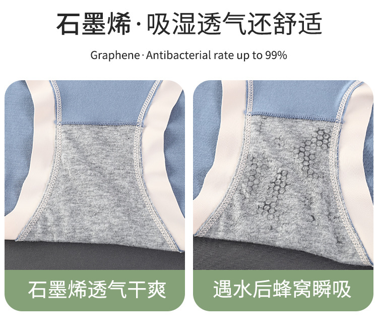 大码内裤女士莫代尔高腰收腹包臀舒适透气内裤女三角裤批发详情26