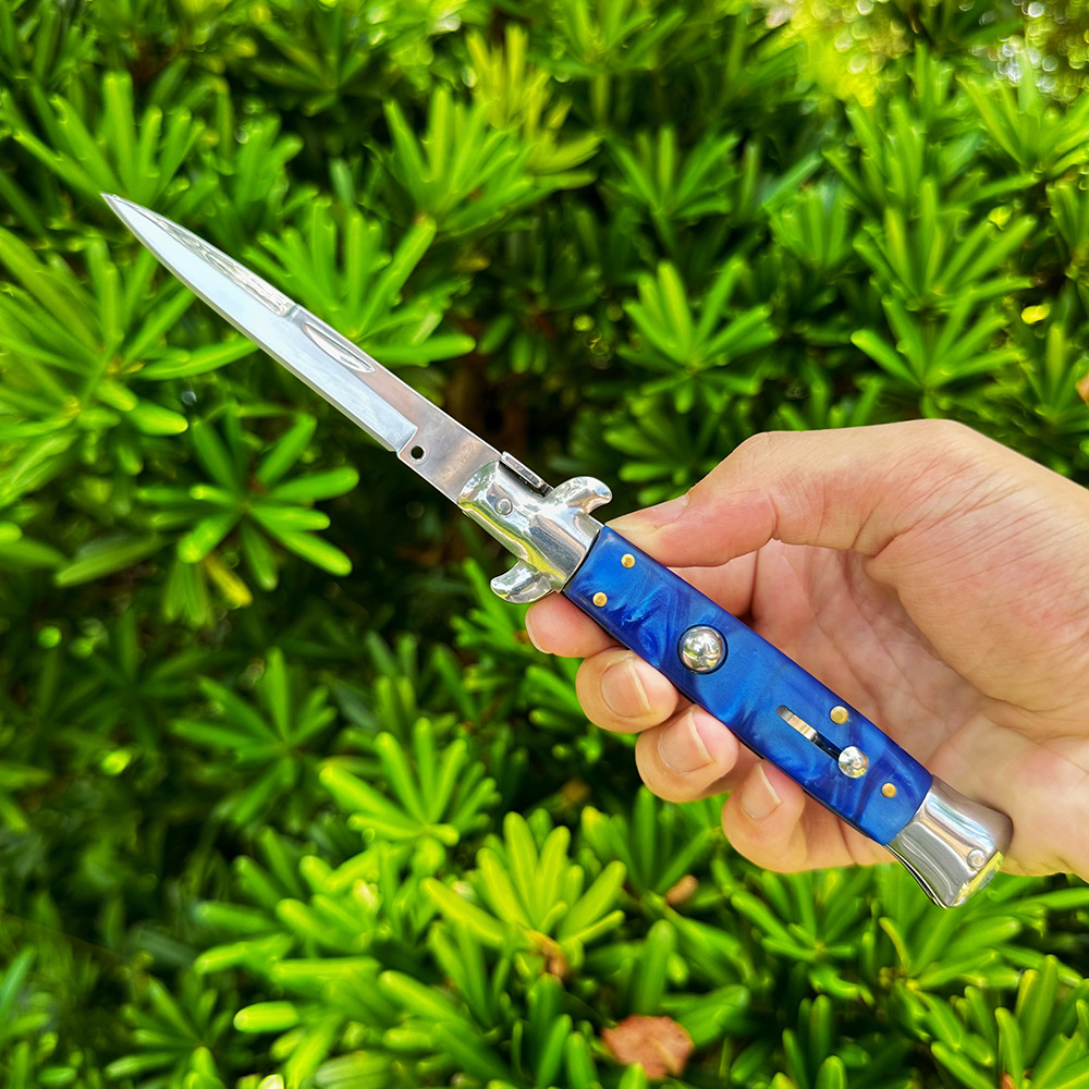 High-quality AK folding knives for cross-border game accessories in stock, with knife cases included. Popular cross-border folding knife handles for playing and viewing pic 11