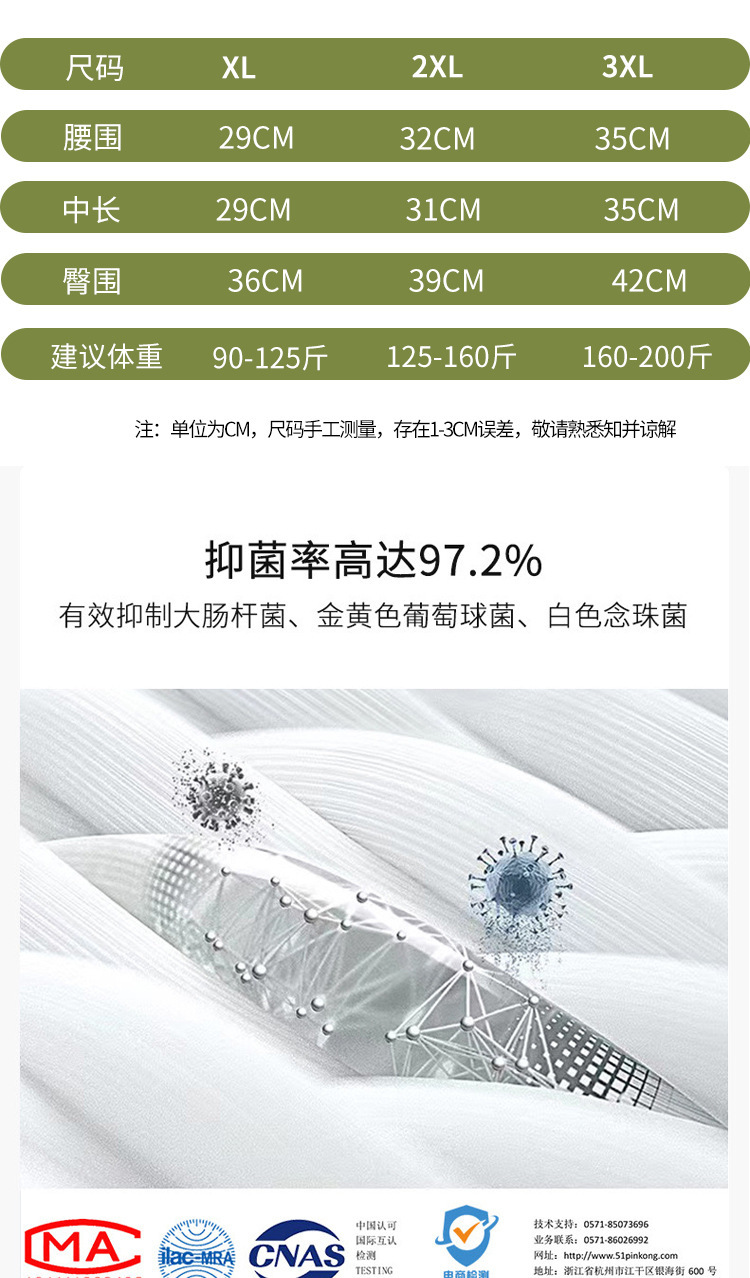 大码女士内裤女高腰提臀透气无痕收腹胖MM200斤ins纯欲风三角裤头详情10
