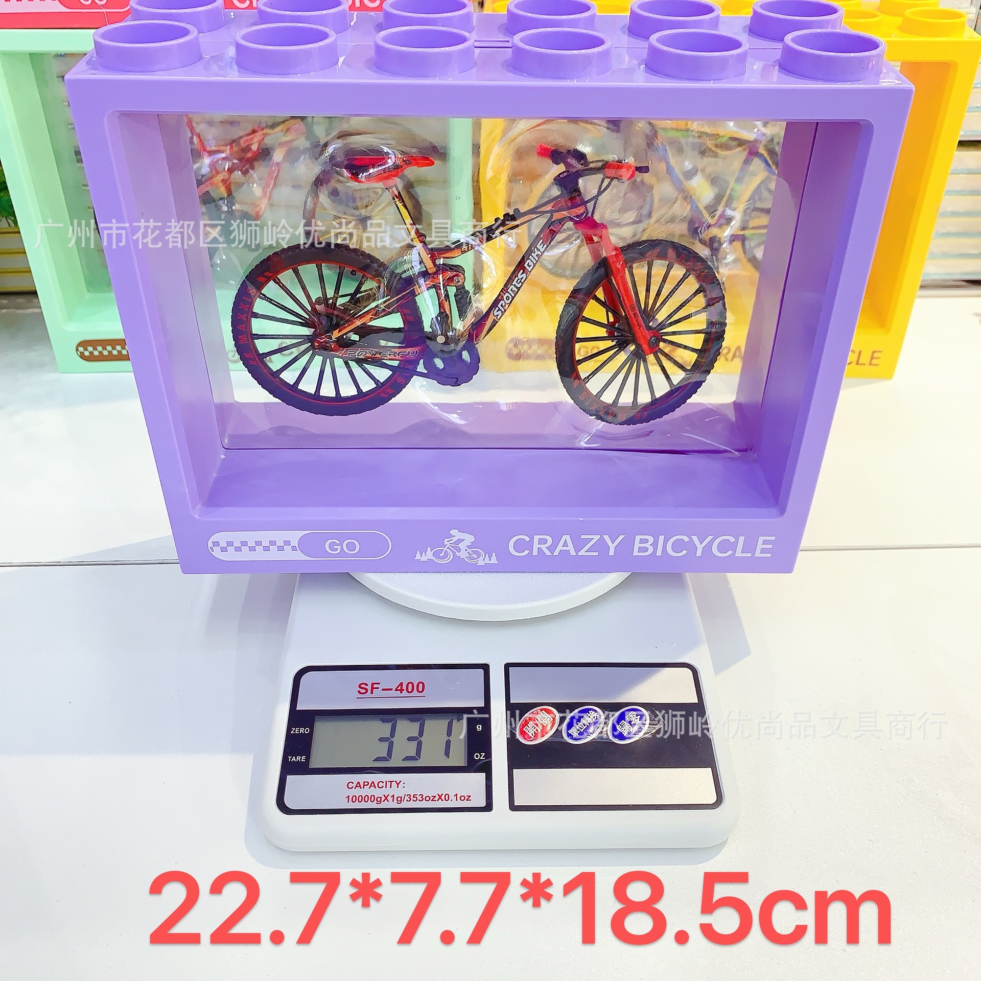 新积木盒合金山地单车混12款炫酷仿真模型桌面摆件儿童玩具自行车详情5