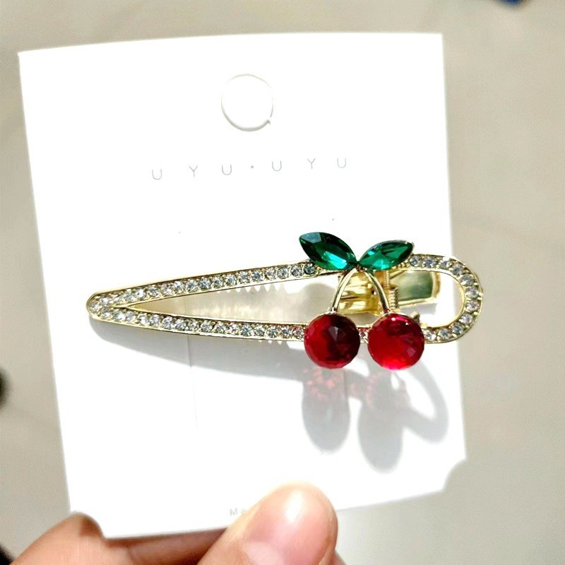 新款蝴蝶结鸭嘴夹义乌配饰高级感小香风发夹无痕小众款边夹儿童款详情5