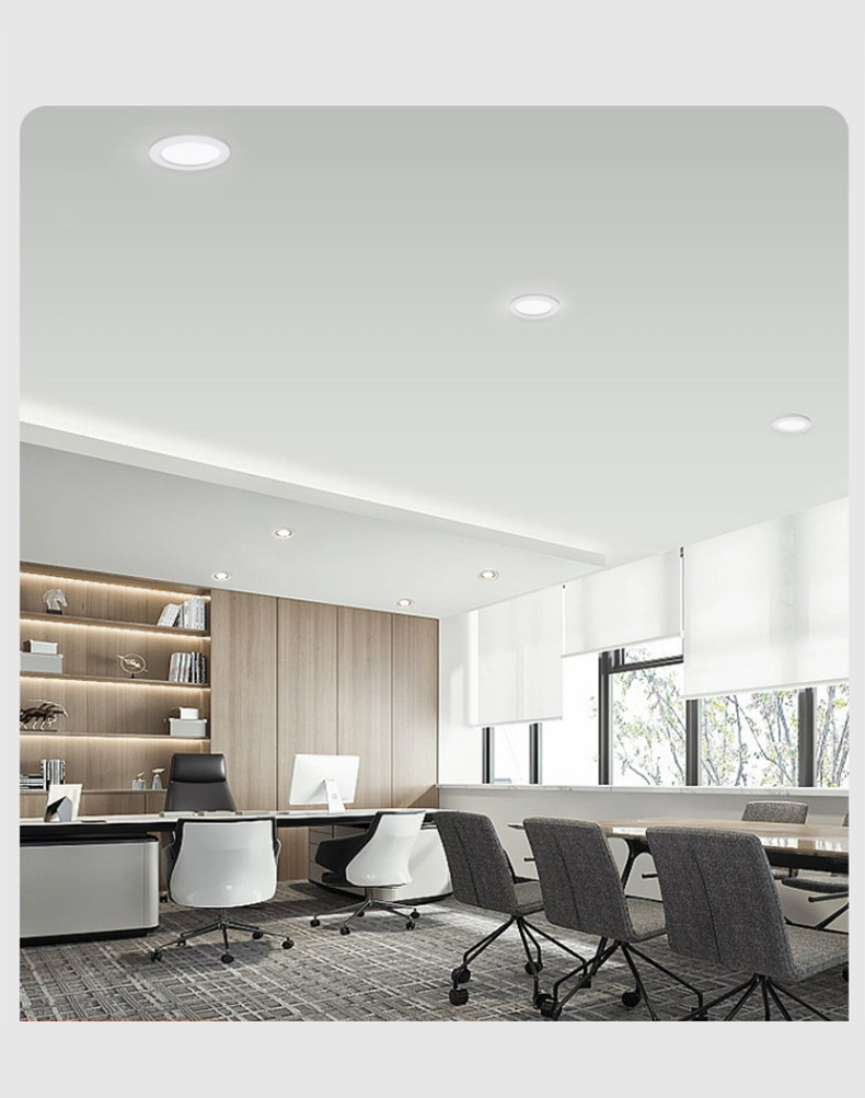 Available for wholesale of wide-voltage led downlights, embedded ceiling lights, household bucket lights, bedroom hole lights, and living room ceiling openings pic 10