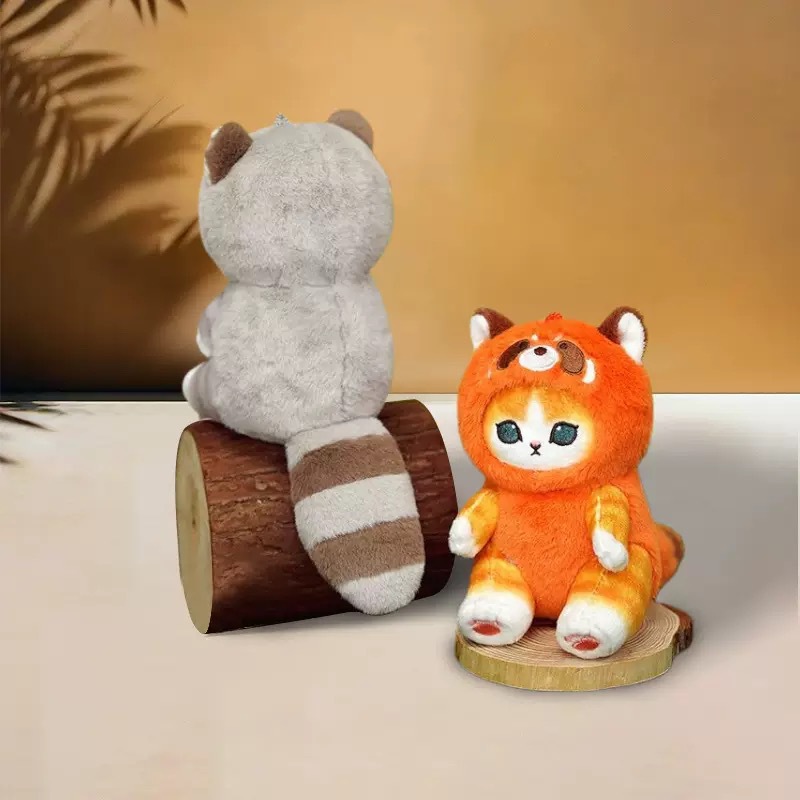 mofusand Shark Cat plush toy, cute cartoon plush doll pendant, birthday gift pic 5