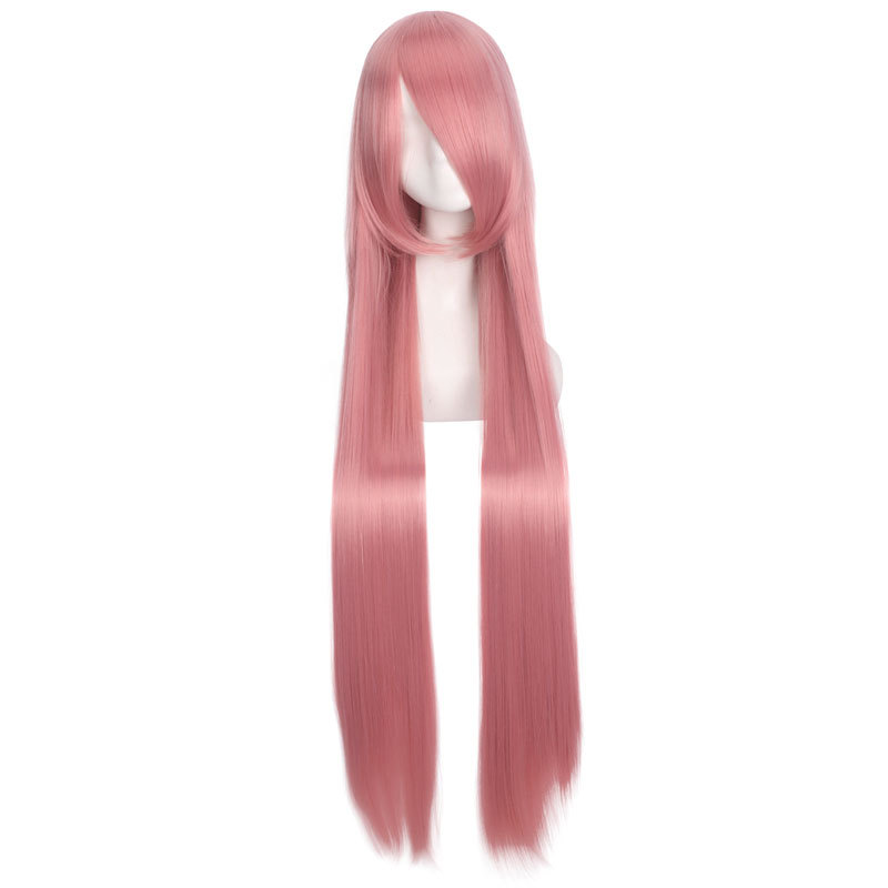 Anime wigs, European and American 100CM wigs, cosplay all-purpose long straight hair for women, multi-color long straight hair manufacturer wholesale pic 13