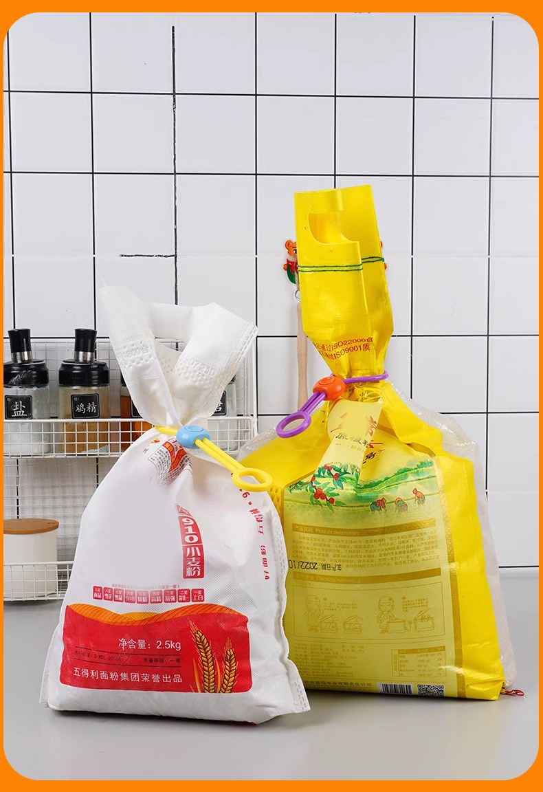 彩色零食封口绑带多功能封口夹拉环扣厨房食品保鲜用创意捆扎绑绳详情8