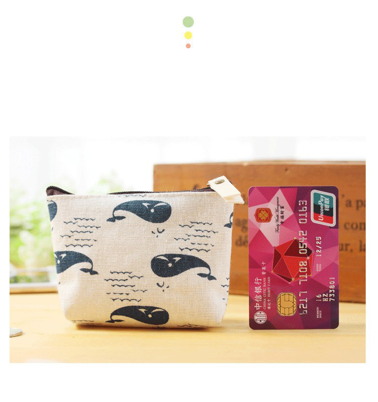 棉麻零钱包复古韩版硬币包简约时尚帆布卡通钥匙可爱收纳包零钱包详情6