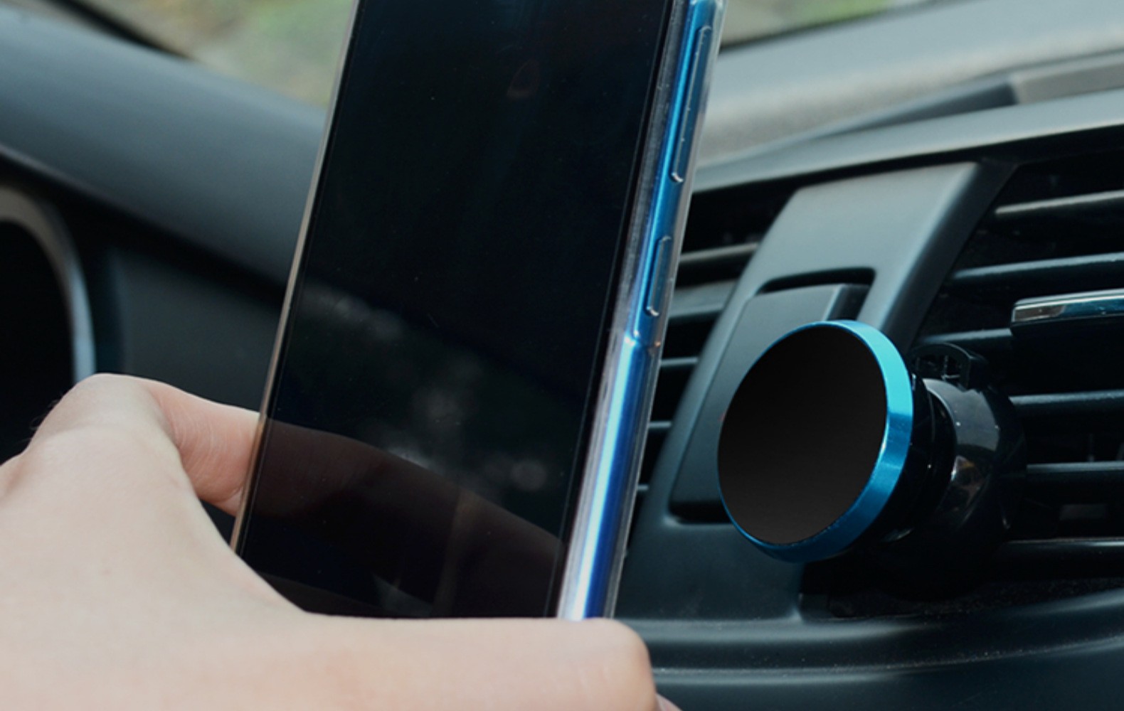 跨境车载手机支架磁性汽车空调出风口手机磁铁架合金磁吸升级详情2