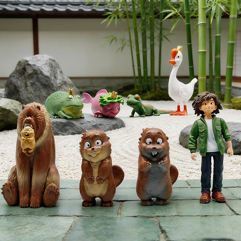 AI toy Crying Horse, anime character animal doll, Horse Year gift box, beaver transformation toy pic 2