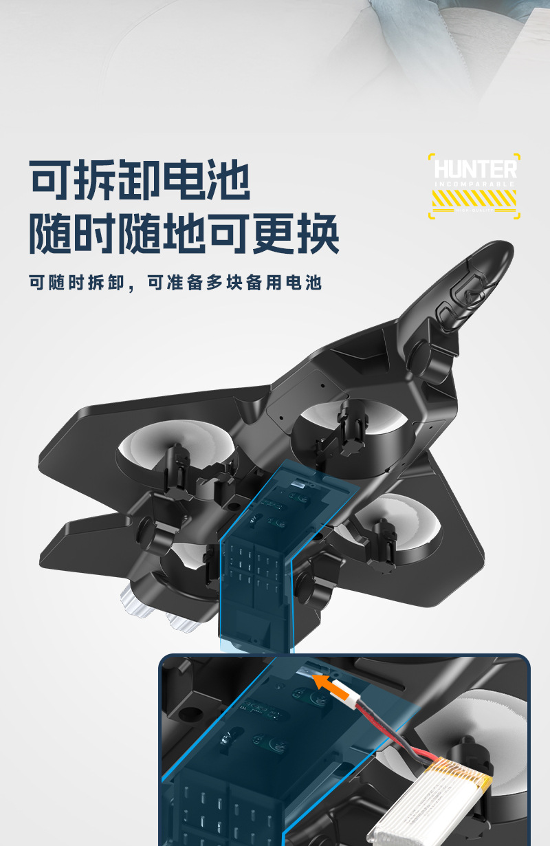 New cross-border remote-controlled aircraft, gravity sensing stunt foam aircraft, colorful lights, rechargeable and durable drone pic 9