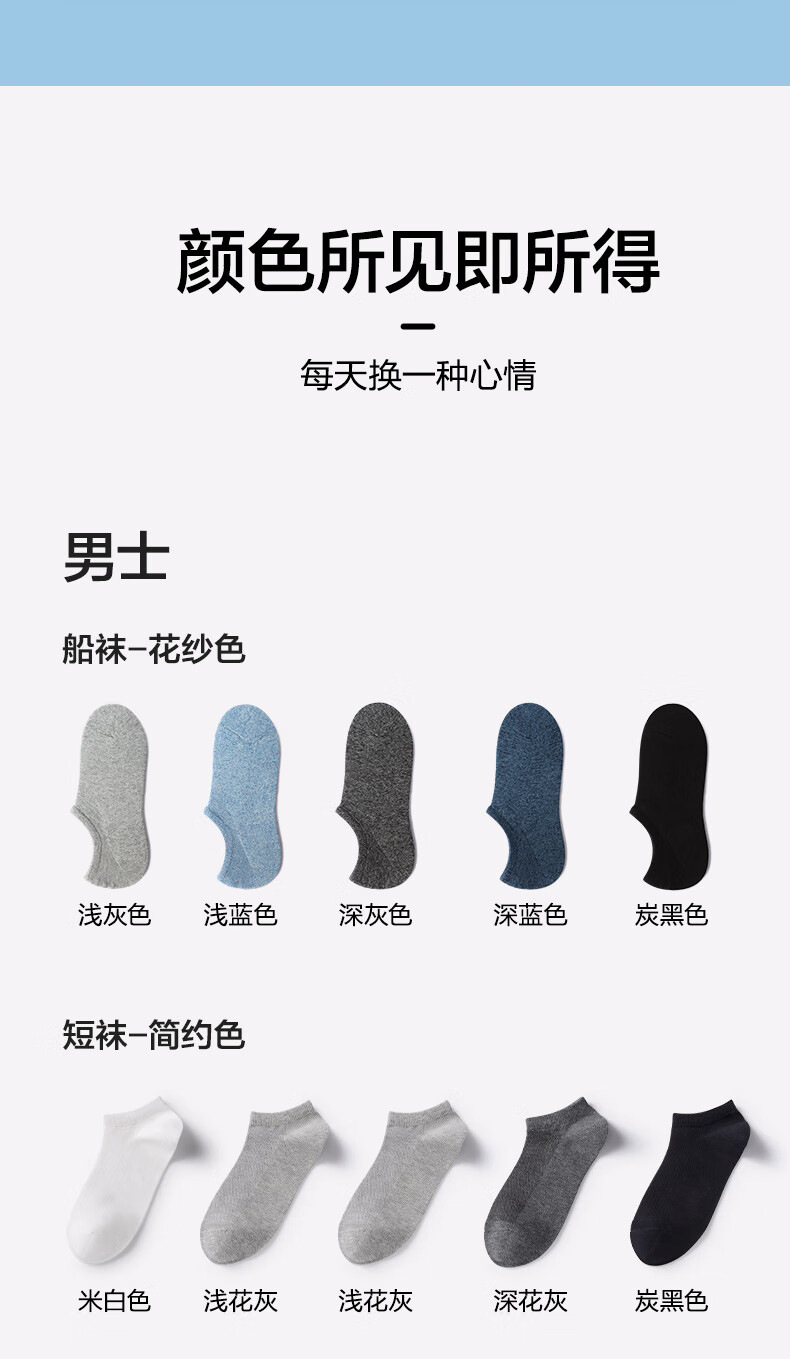 袜子纯棉男夏季防臭吸汗棉袜袜子精梳棉商务袜男士全棉中筒袜男袜详情19
