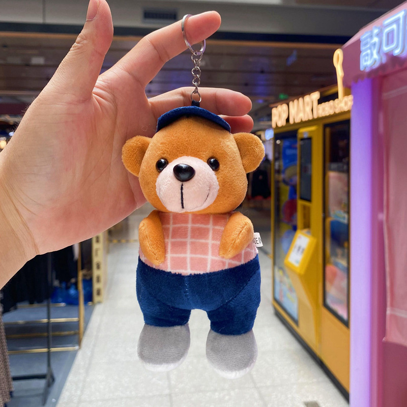 Wow, super cute workwear bear figurines, small dolls, pendants, bags, decorations, festival gifts, and fine claw machine dolls pic 18
