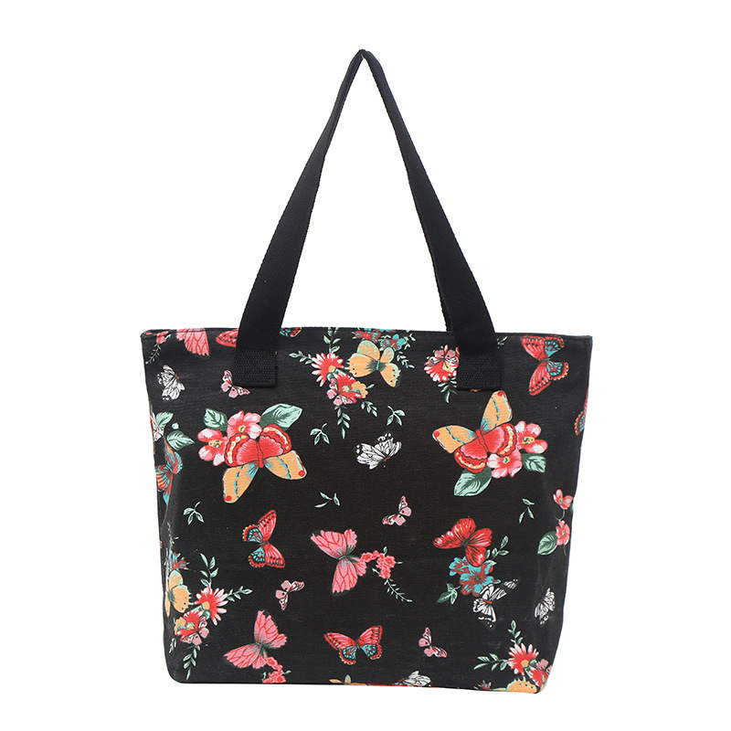 上班族专享 手提式单肩托特包 多功能购物手拎包 折叠式学生帆布包 现货批发 家用购物袋 篮子款详情11