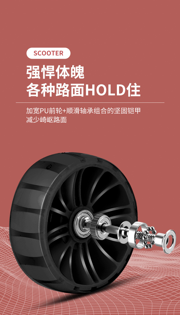 2024热销款滑板车带音乐五合一滑板车1-6岁可骑可坐全包围式滑板详情7