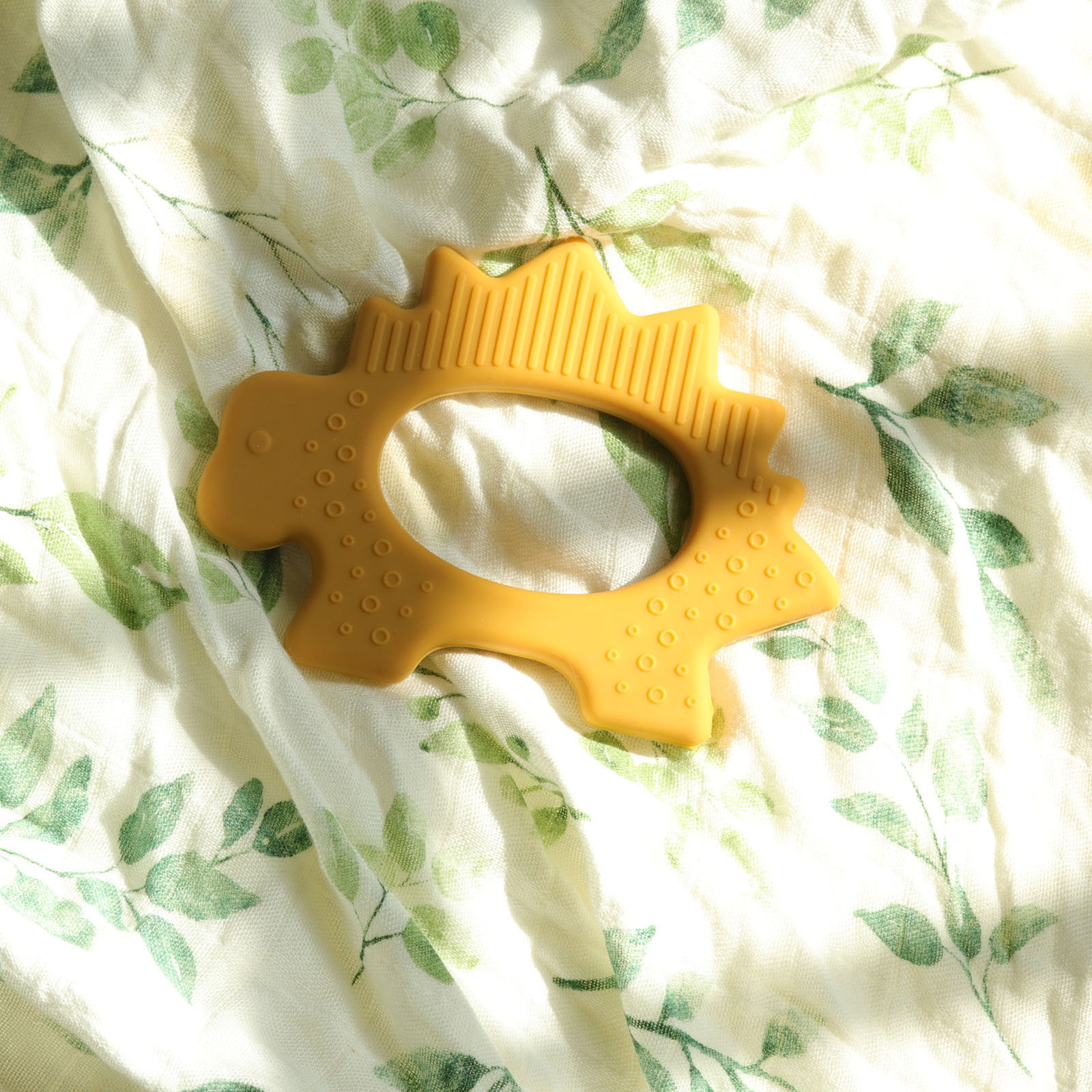 「母婴好物」宝宝磨牙棒 婴儿手拎恐龙牙胶环 食品级硅胶可入口 牙胶 安全舒缓宝宝出牙不适感详情3