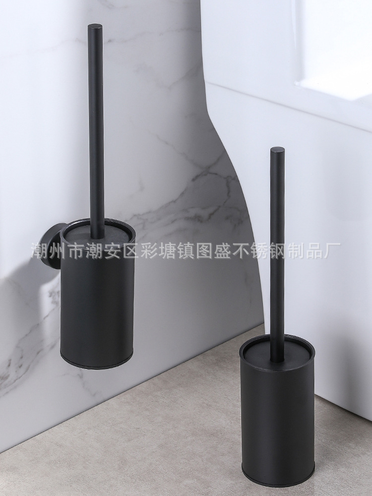 亚马逊跨境马桶刷家用无死角厕所刷子壁挂式上墙式替换头卫生间详情3