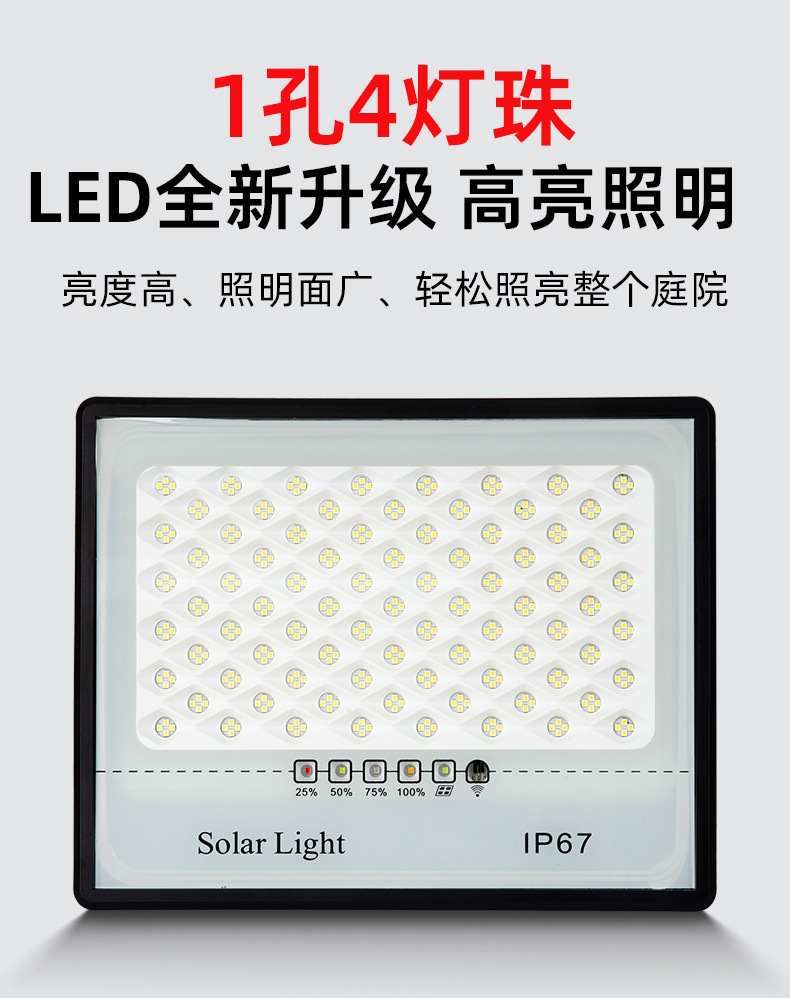 Cross-border solar lights, starry sky floodlights, household outdoor garden lights, waterproof led solar sensor lights pic 10