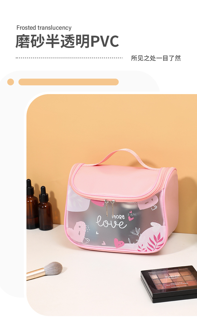 Factory direct sales cross-border exclusive new toiletry bag, cosmetics storage handbag style travel toiletry bag pic 5