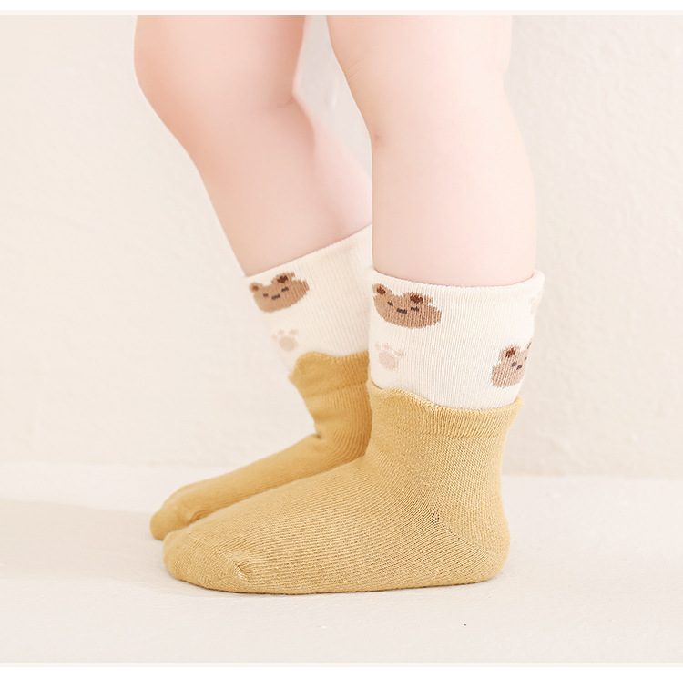 儿童袜子秋季新款宝宝袜可爱卡通防滑无骨新生儿室内学步袜婴儿袜详情19