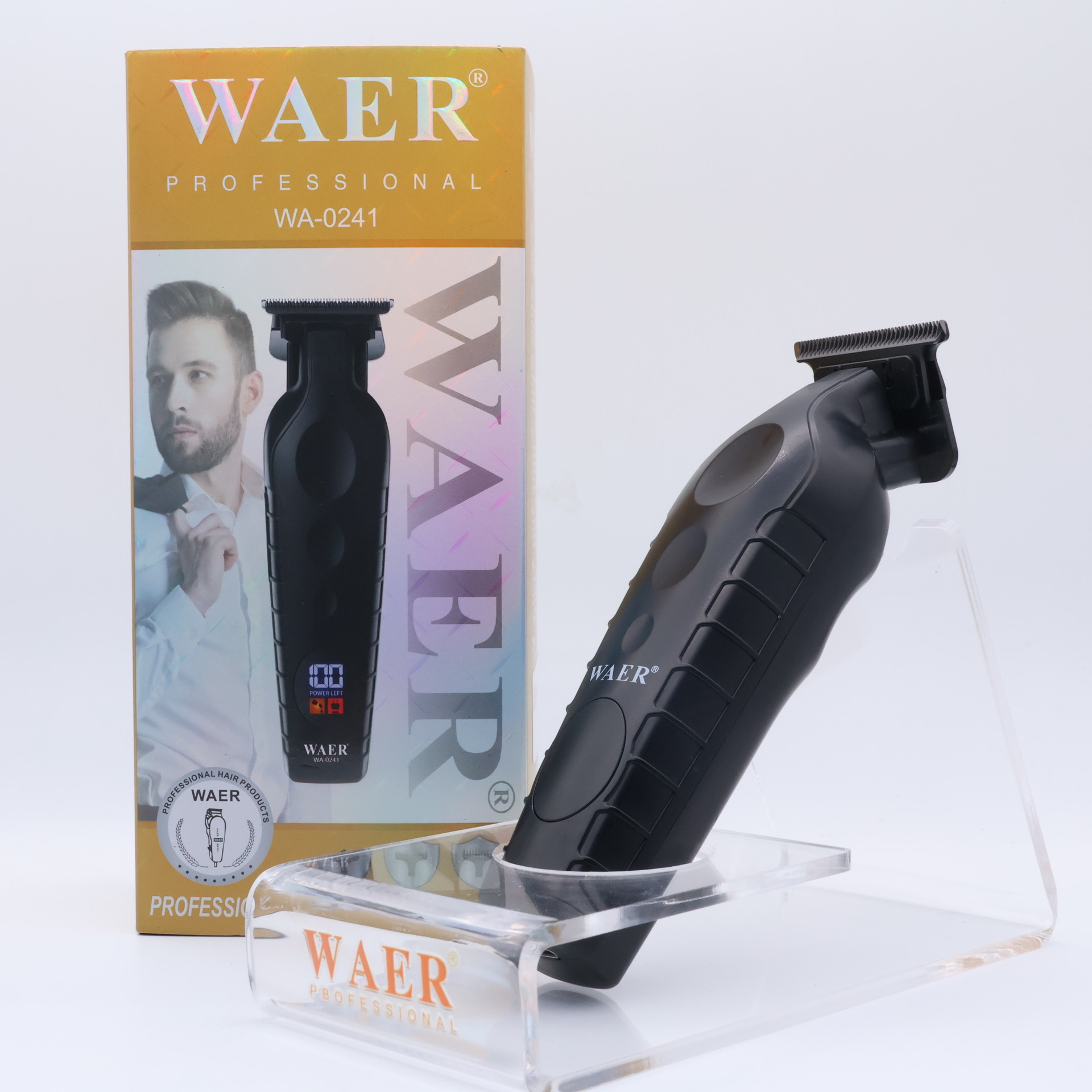 WAER新款电动理发剪雕刻不锈钢电推剪发廊专用大功率专业款电推子详情13
