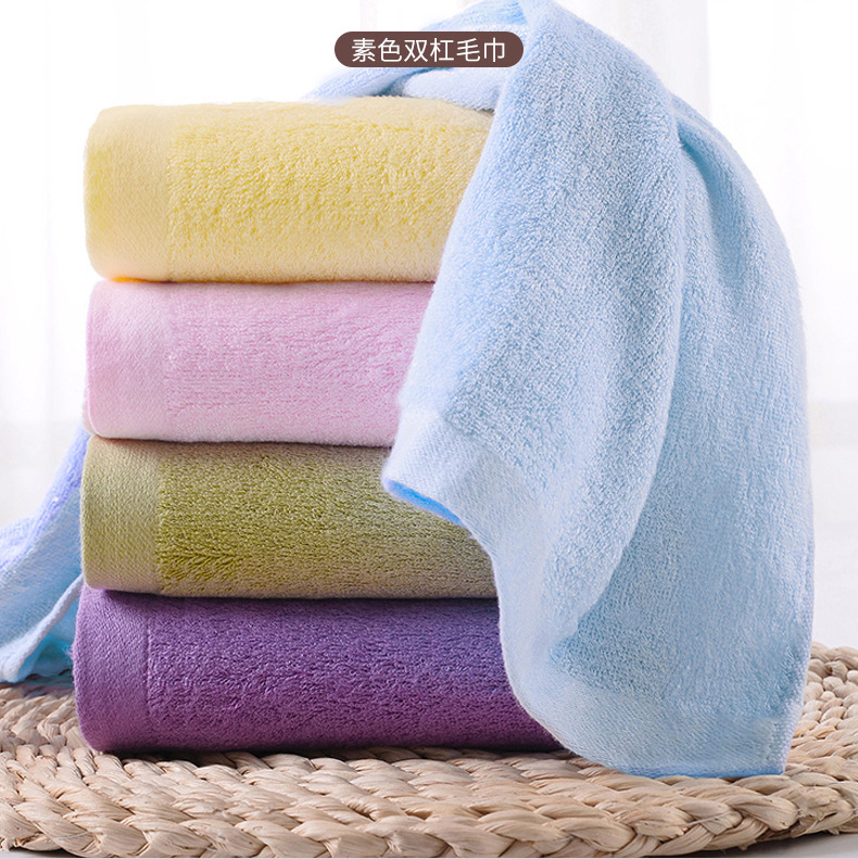 Wholesale bamboo fiber towels, household soft, absorbent and non-shedding adult face towels, custom-made thick large towels pic 20