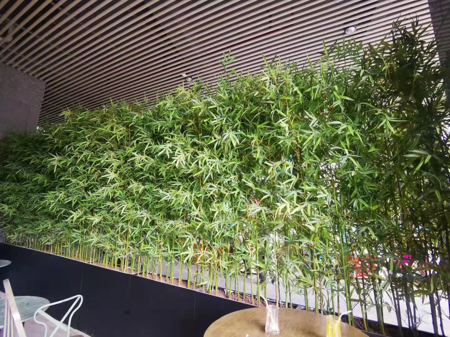 仿真竹子室内装饰隔断屏风假竹子挡墙造景绿植盆栽细水竹办公文化园艺仿真枝叶树详情25