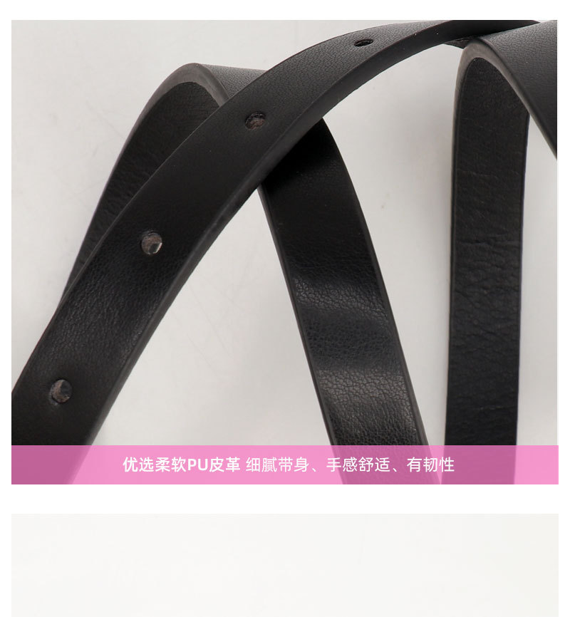 跨境甜美蝴蝶百搭简约ins女士腰带 潮流韩版连衣裙多巴胺女生皮带详情7