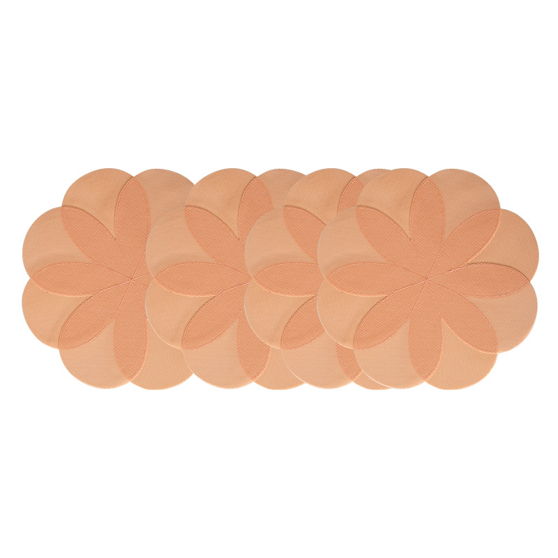 Petal Teslin sewing heat insulation pad, dining table mat, heat-resistant plate, scald bowl, cup mat, pot mat pic 19