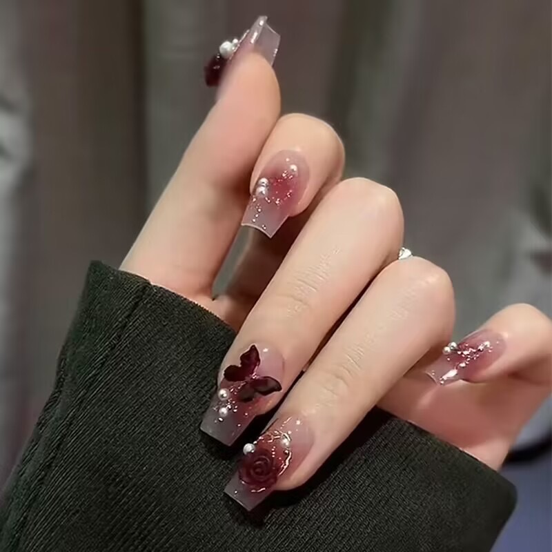 Nail patches, false nails, 2024 new style whitening nail patches, popular wearable nail patches, wearable detachable nail patches pic 13