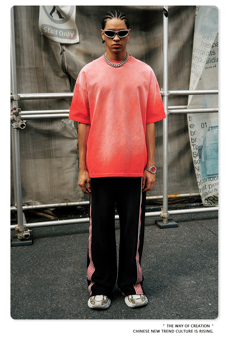 BE男装2025春夏新款纯棉水洗做旧t恤男街头潮牌巴家重磅短袖t恤男详情26