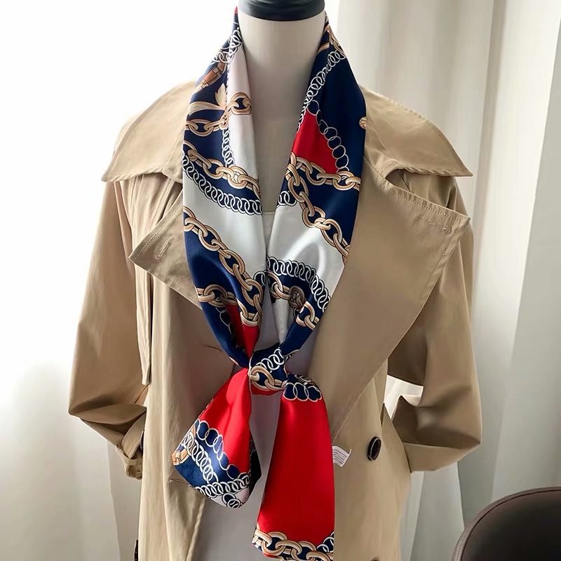 爆款长条小丝巾长款装饰围巾绸缎飘带职业装搭配商务小领巾女礼品详情14