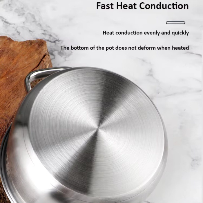 外贸热卖不锈钢12件套装锅活动礼品锅具 商用厨房汤锅10件套装锅详情3